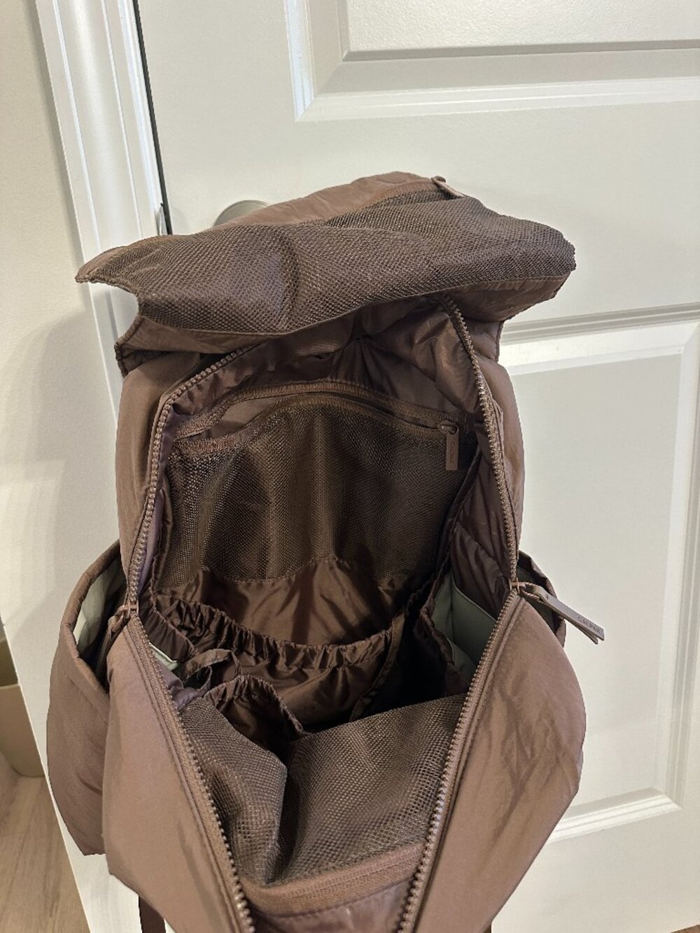 CALPAK Diaper Backpack with Laptop Sleeve in Hazelnut in Hazelnut - Picture 6 of 9